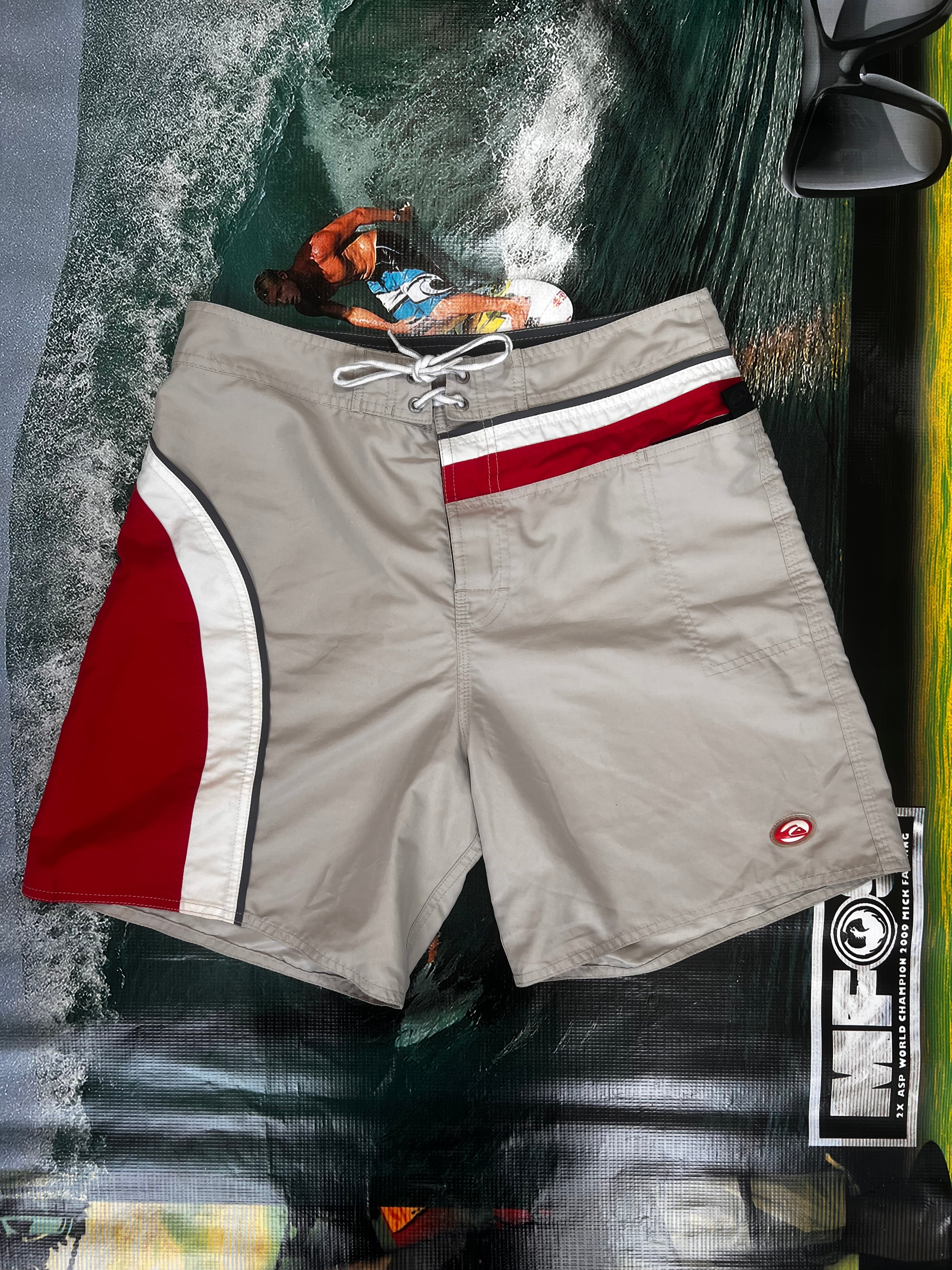 90s Quiksilver Panel Boardshorts (31*) | Vintage Surf | Backwash