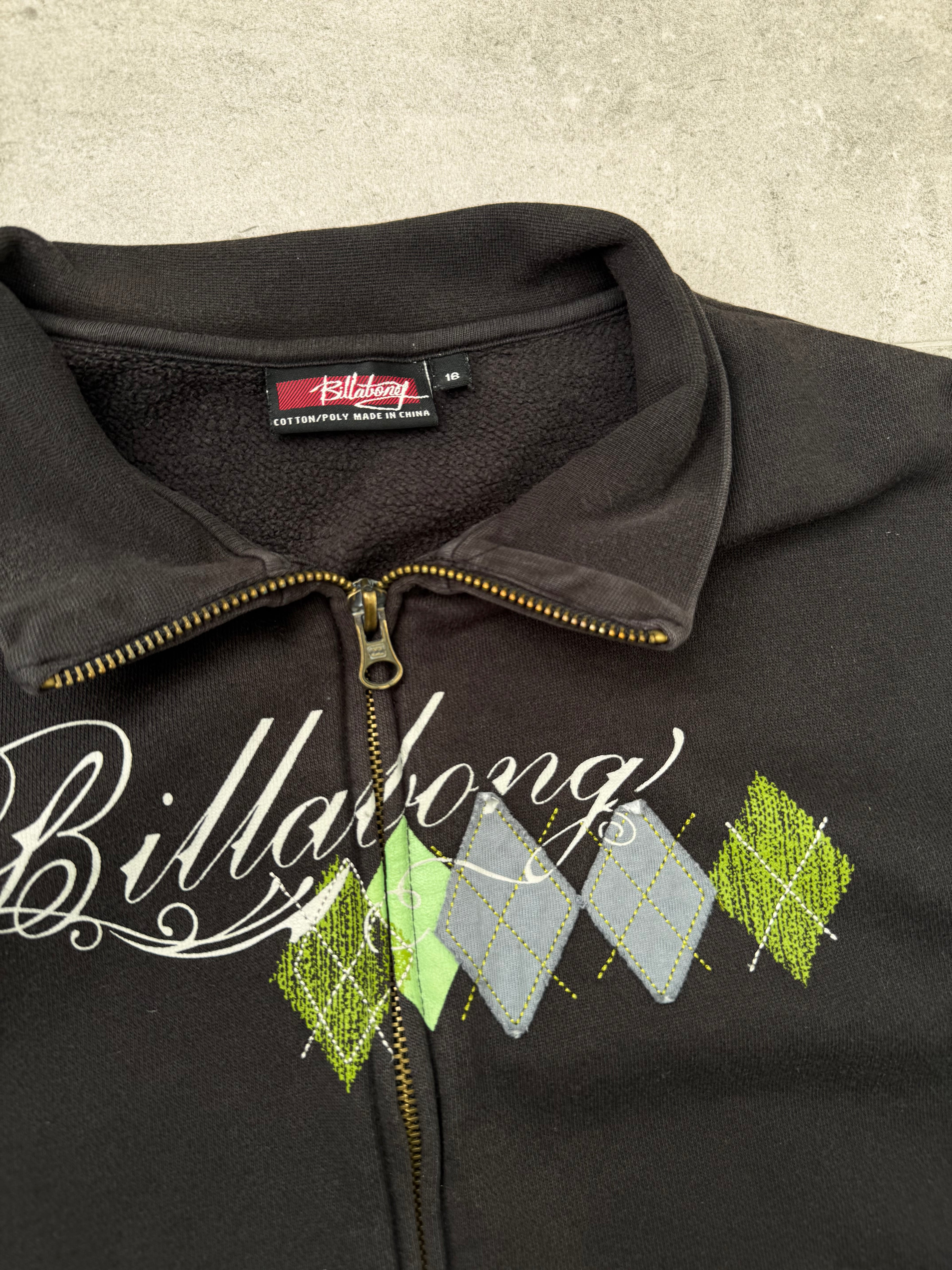 Vintage Y2K Billabong zip sweatshirt, back view
