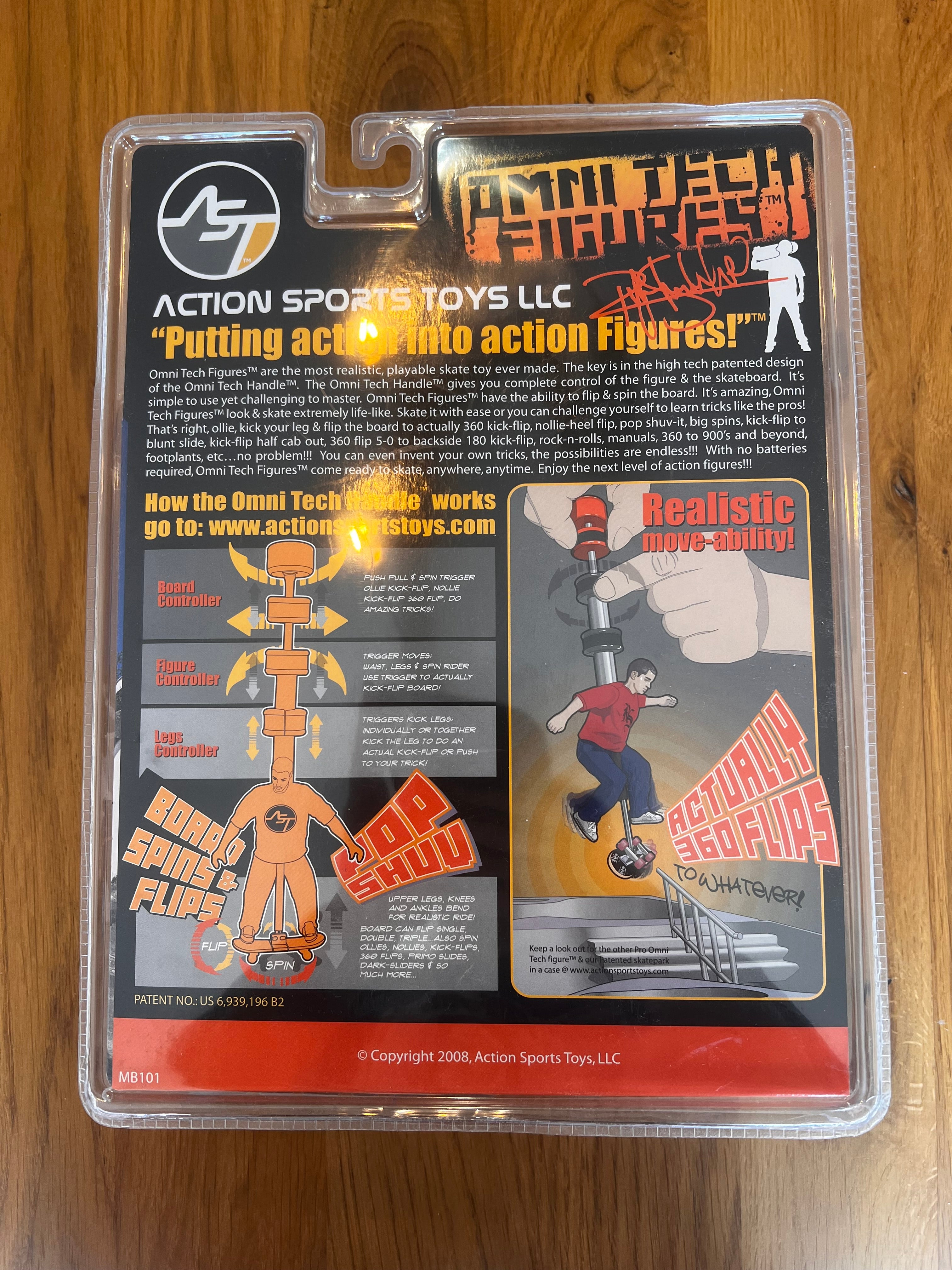 Ryan Sheckler Skateboard Figure – Omni Tech – Action Sports Toys – Sealed – 2008