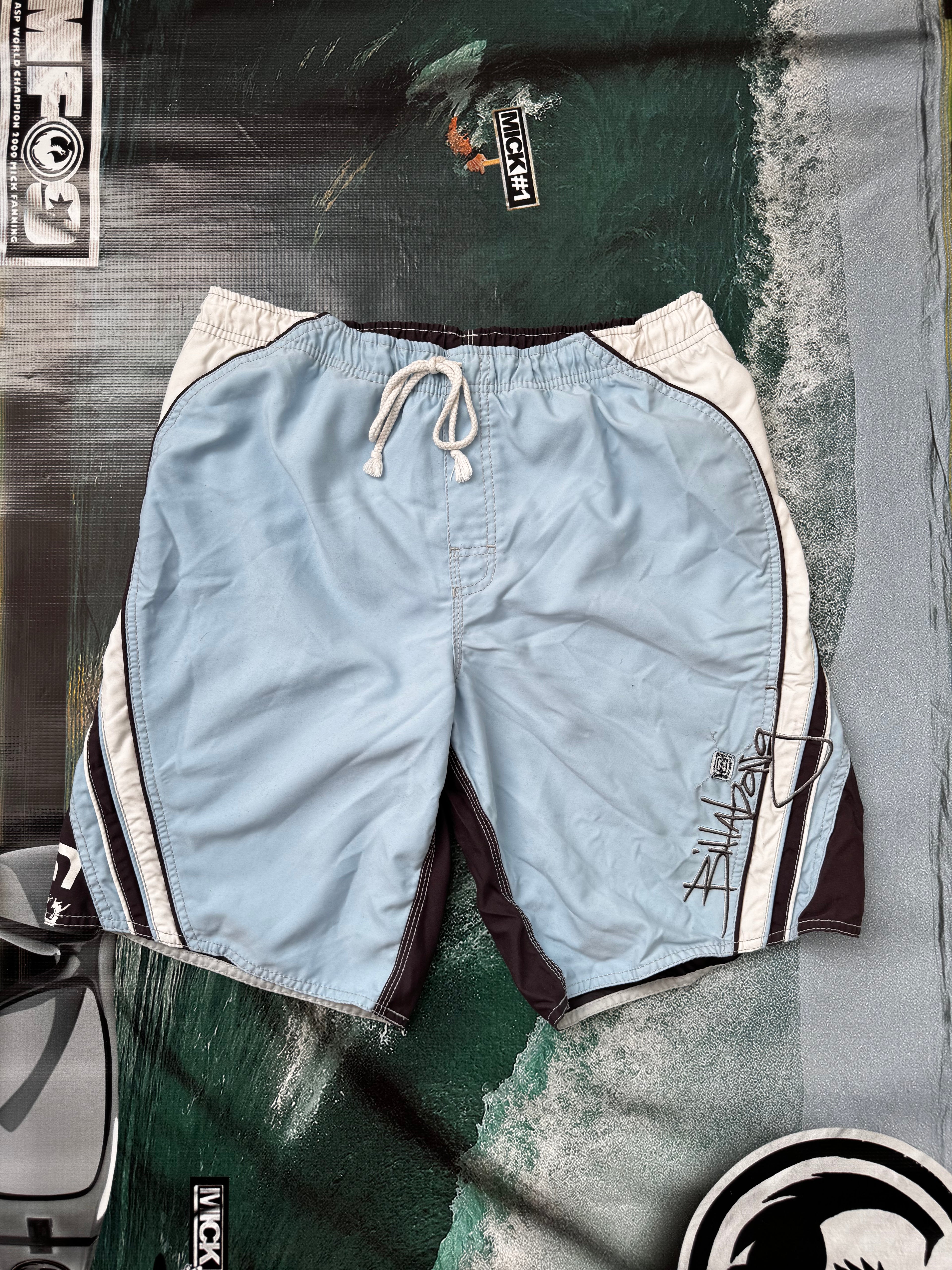 Vintage Y2K Billabong boardshorts, front view