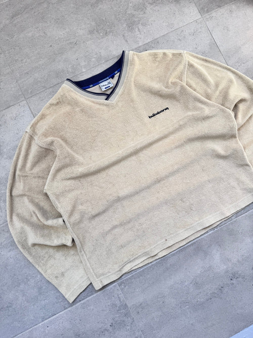90s Billabong vintage surf sweatshirt, cream, size S — back