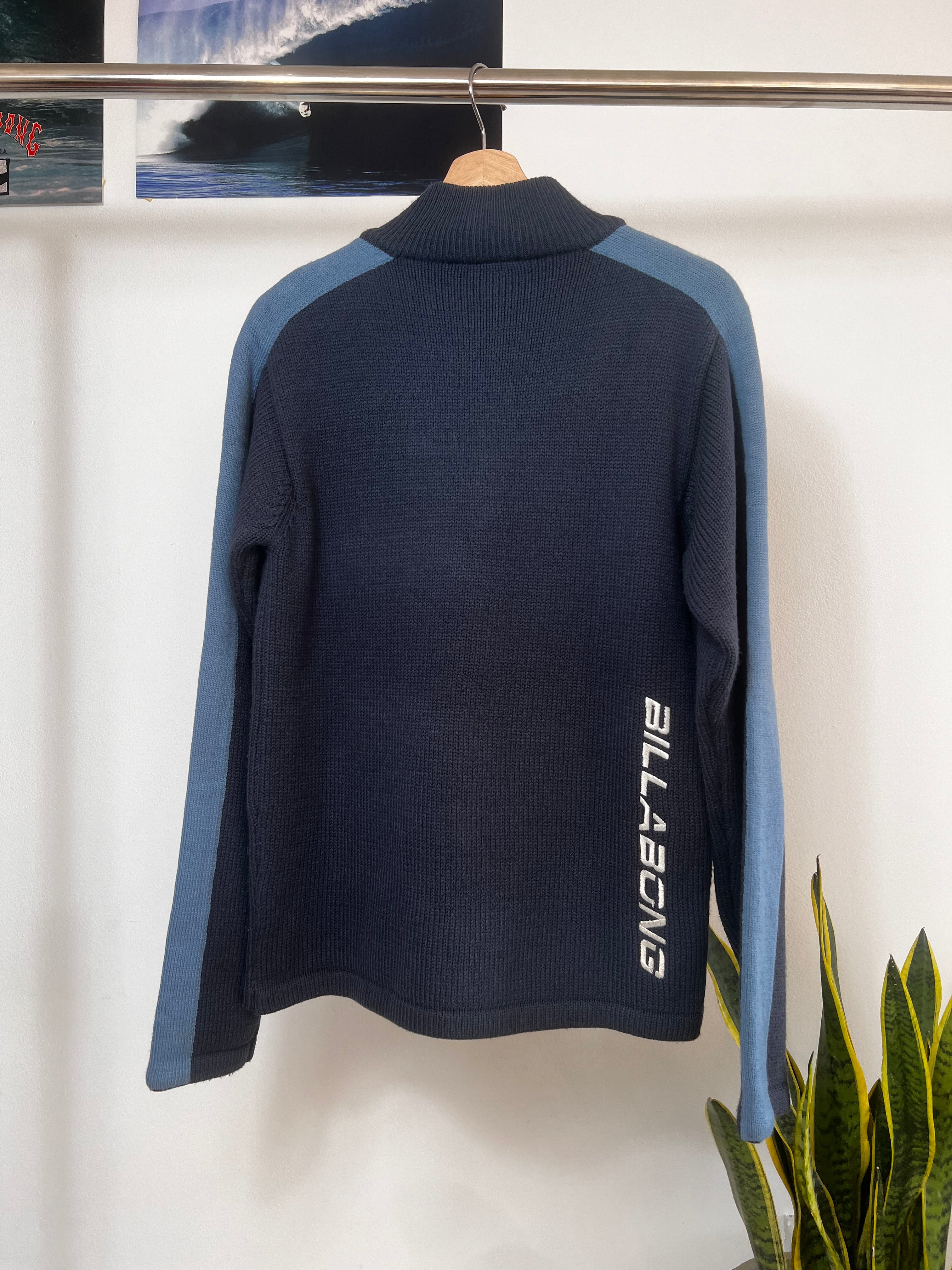 2000’s Billabong Zip Knit Navy/Blue (16 / S)