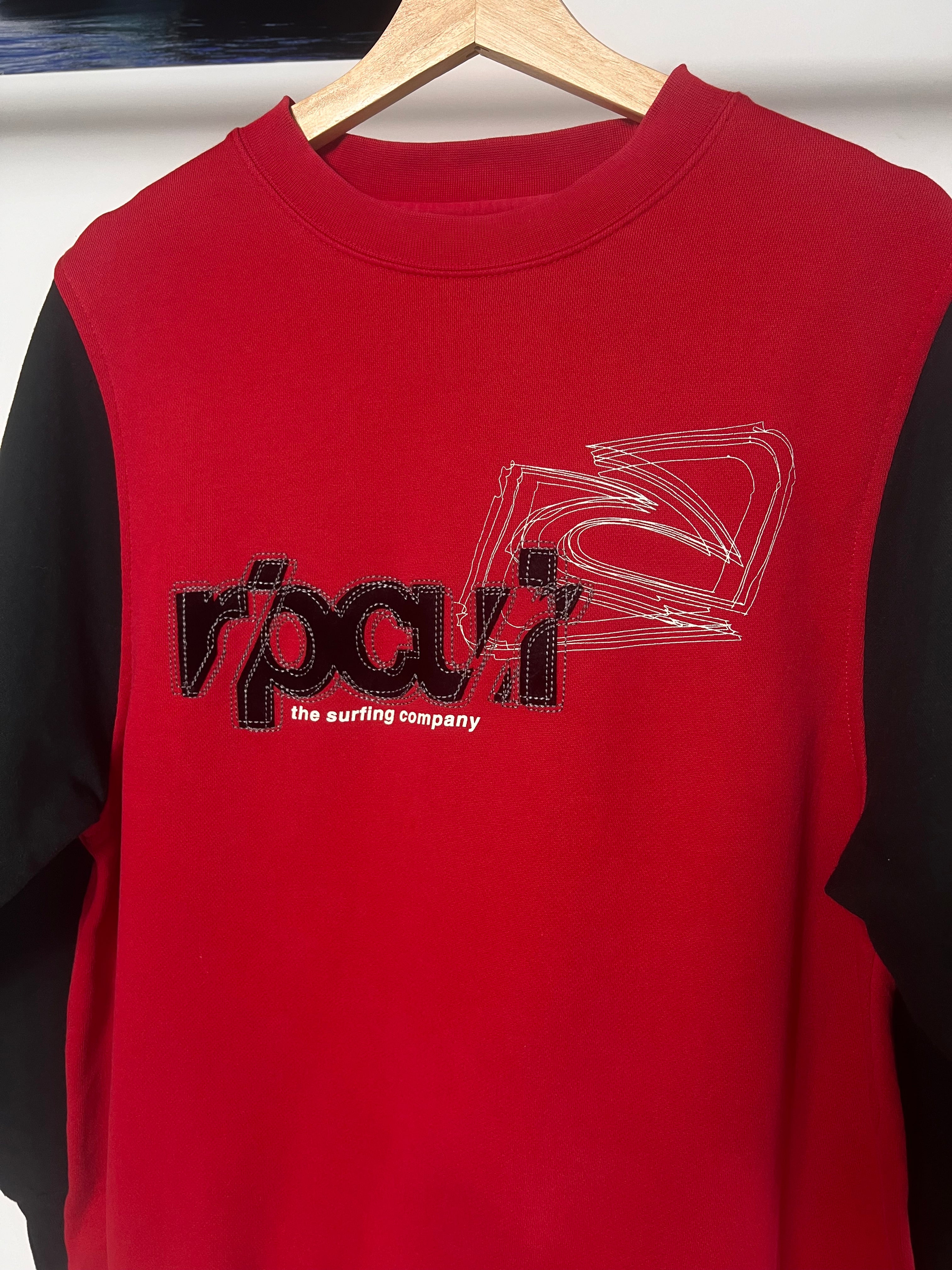 Y2K Rip Curl Crewneck Sweatshirt (L)
