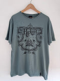 Y2K Rip Curl Opium t-shirt blue size L – front view