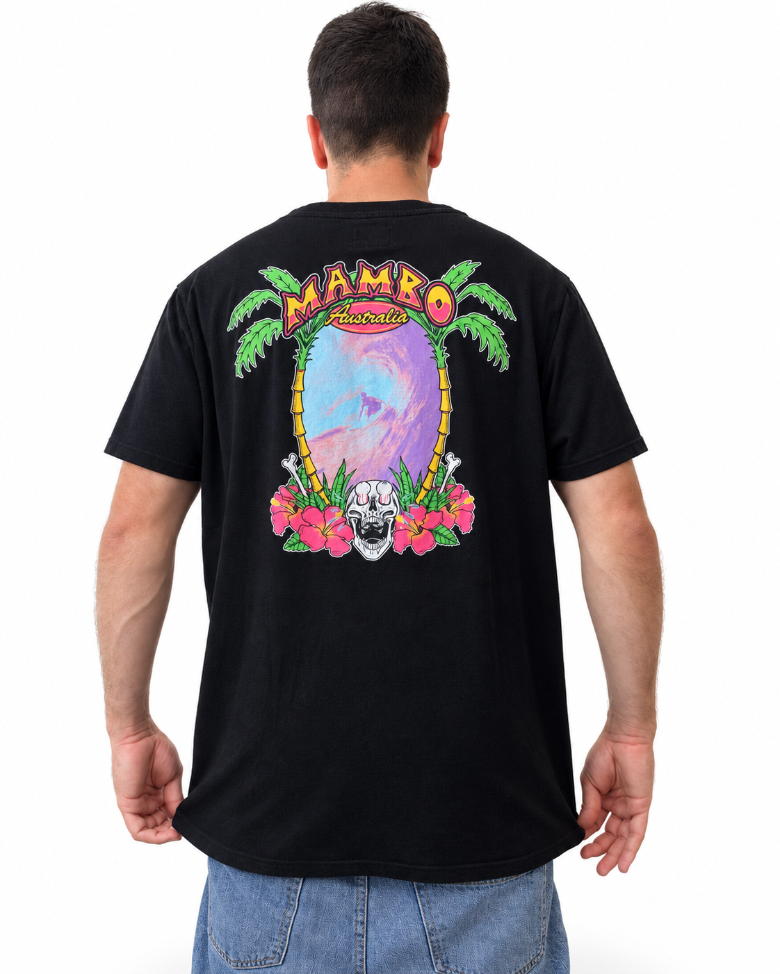 Vintage Mambo Australia t-shirt, black, size 3XL - front