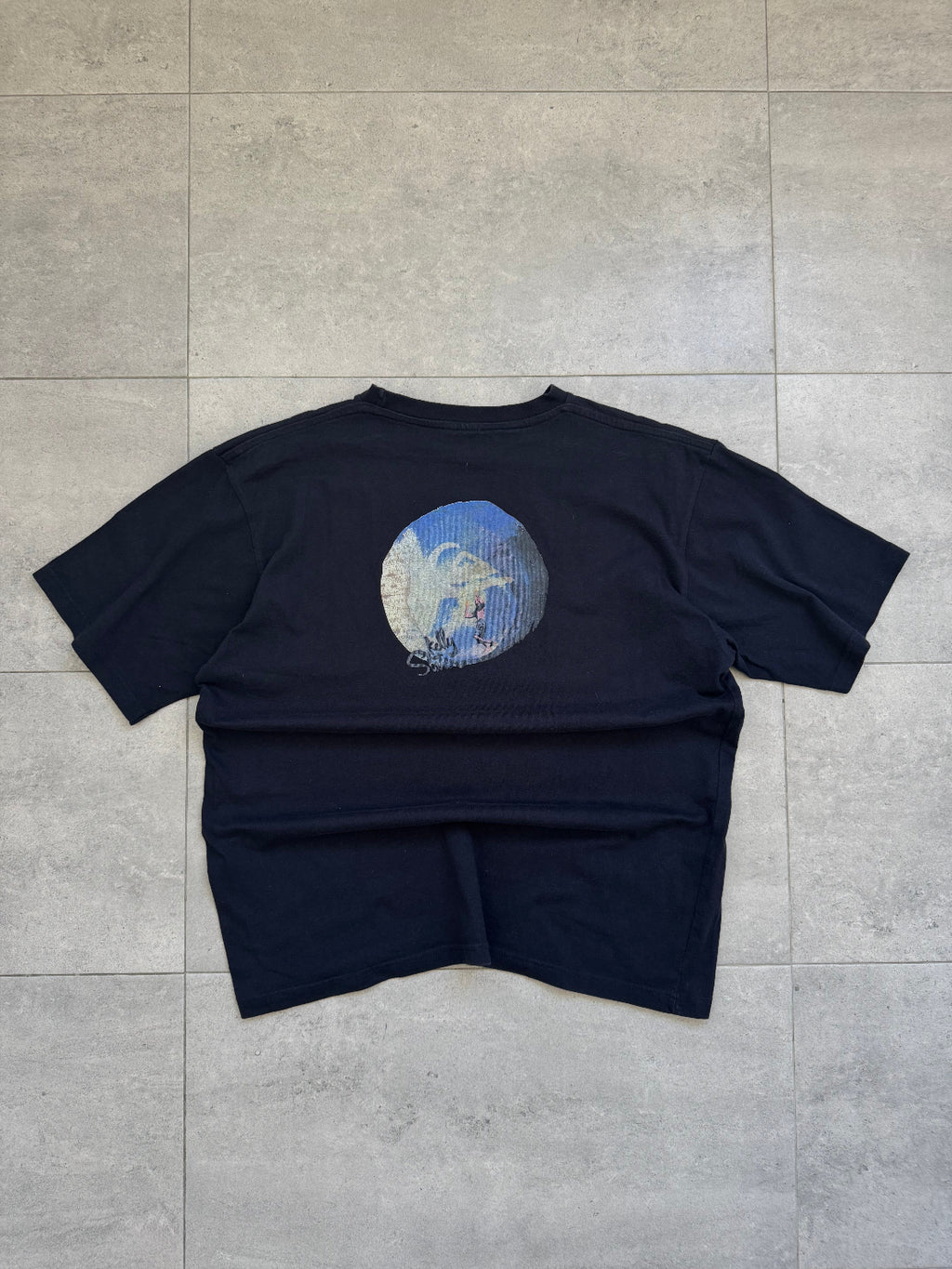 Vintage Quiksilver Kelly Slater surf t-shirt, navy - graphic detail