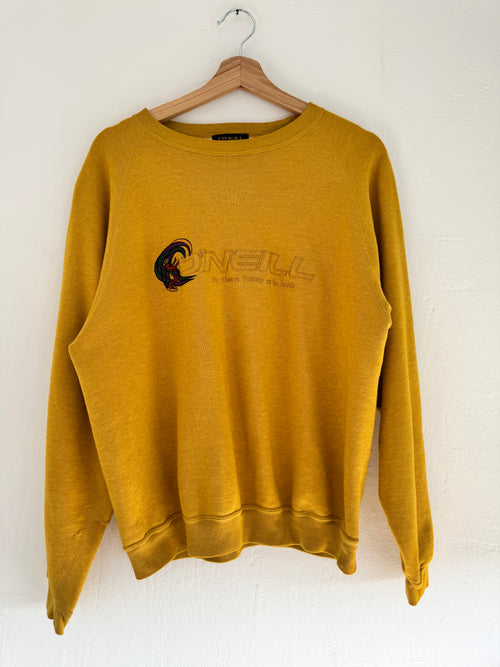 Vintage 90s O'Neill black surf sweatshirt – front logo