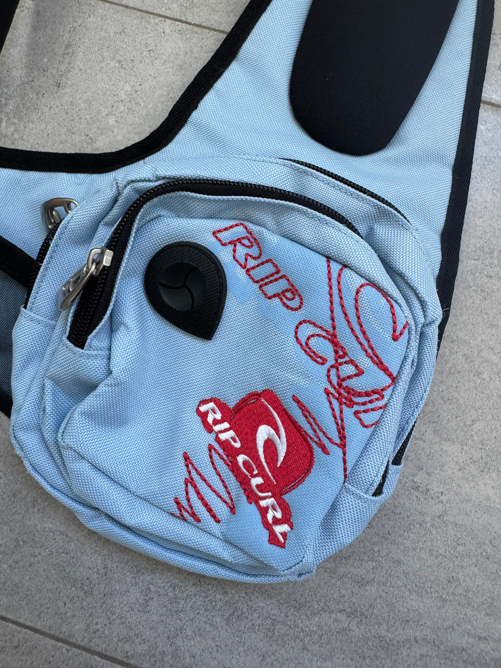 Vintage Y2K Rip Curl shoulder bag, blue - back