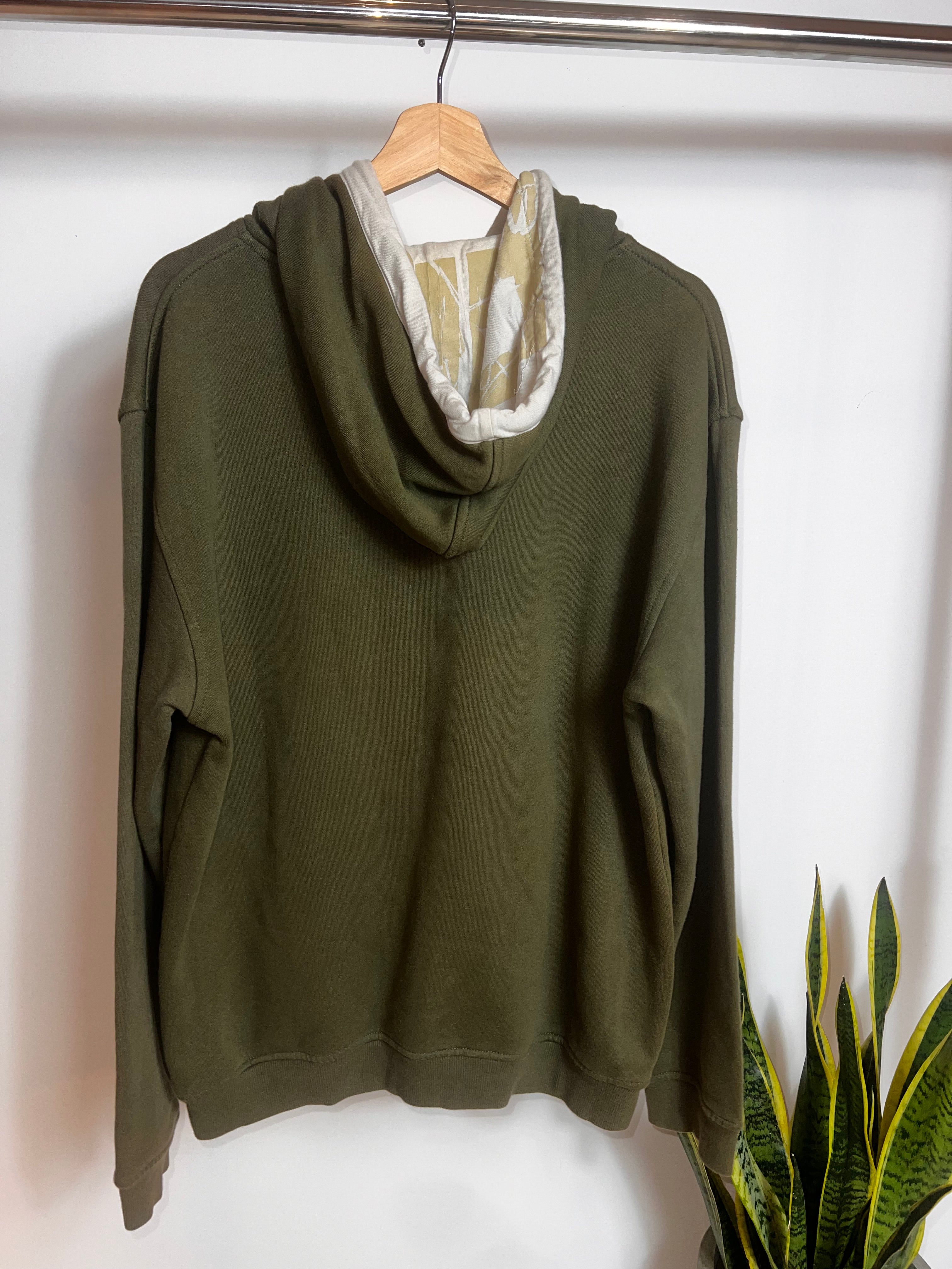Billabong Hoodie Olive Graphic Y2K (M)