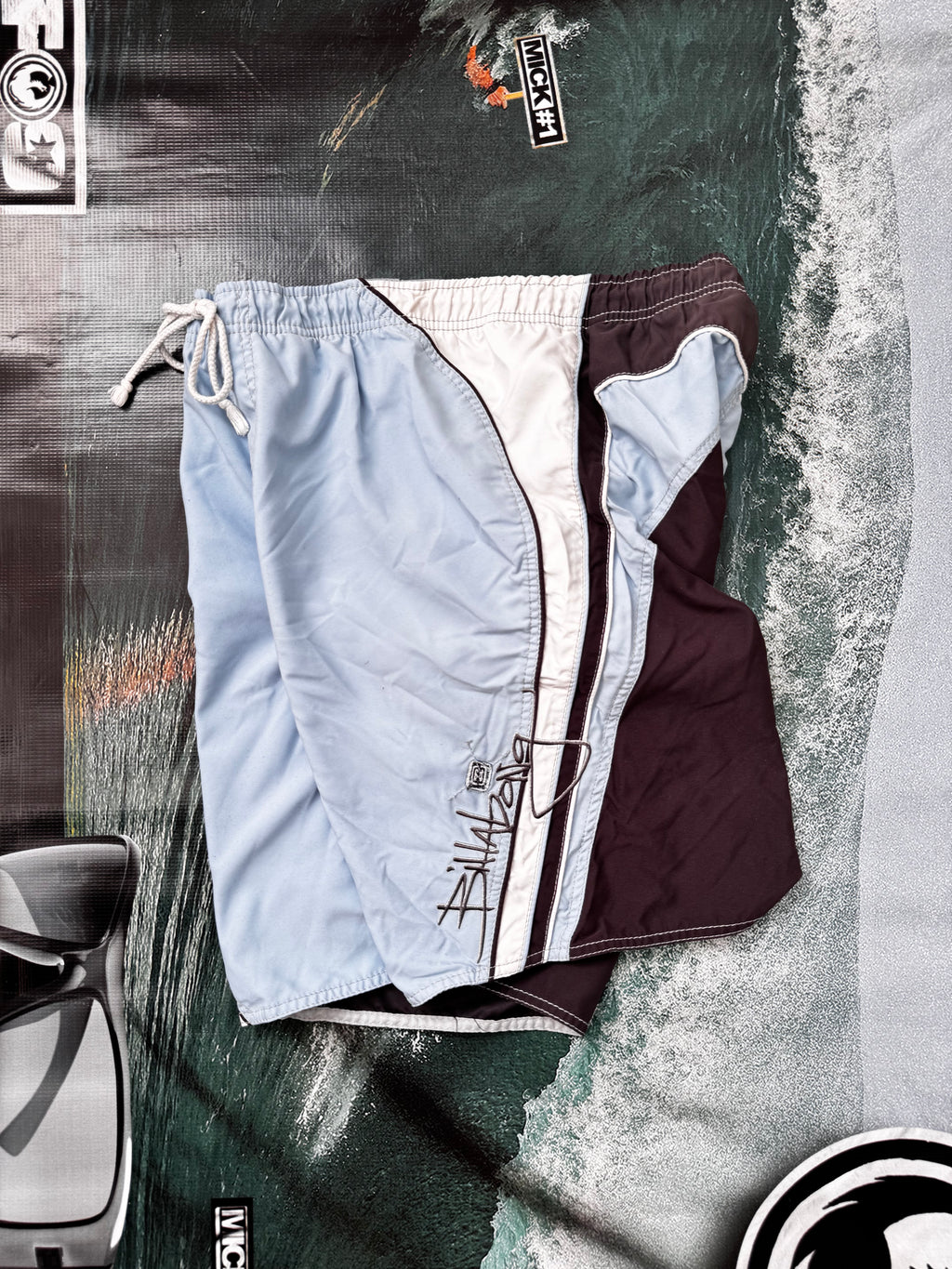Vintage Y2K Billabong boardshorts, back view
