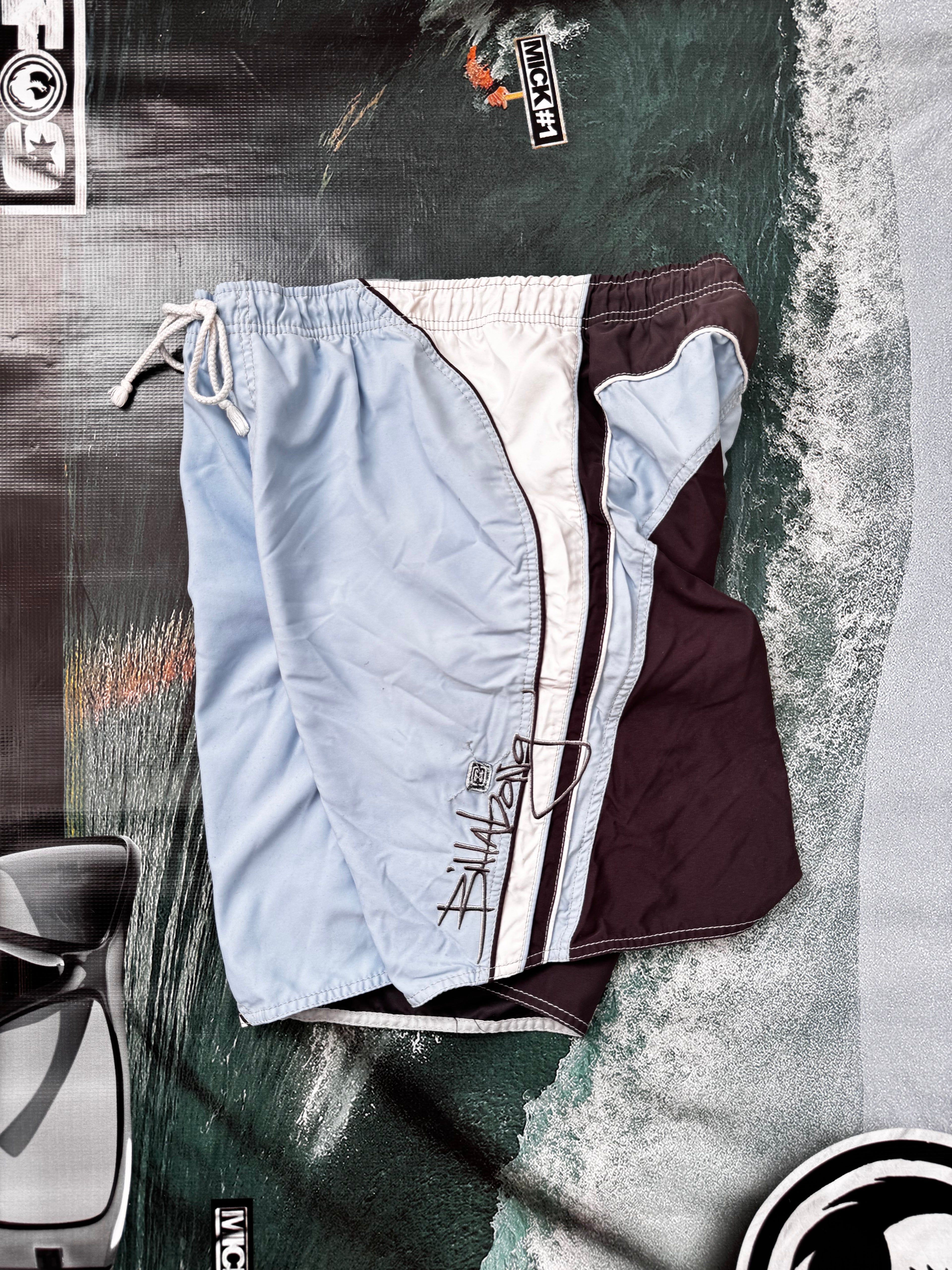 Vintage Y2K Billabong boardshorts, back view