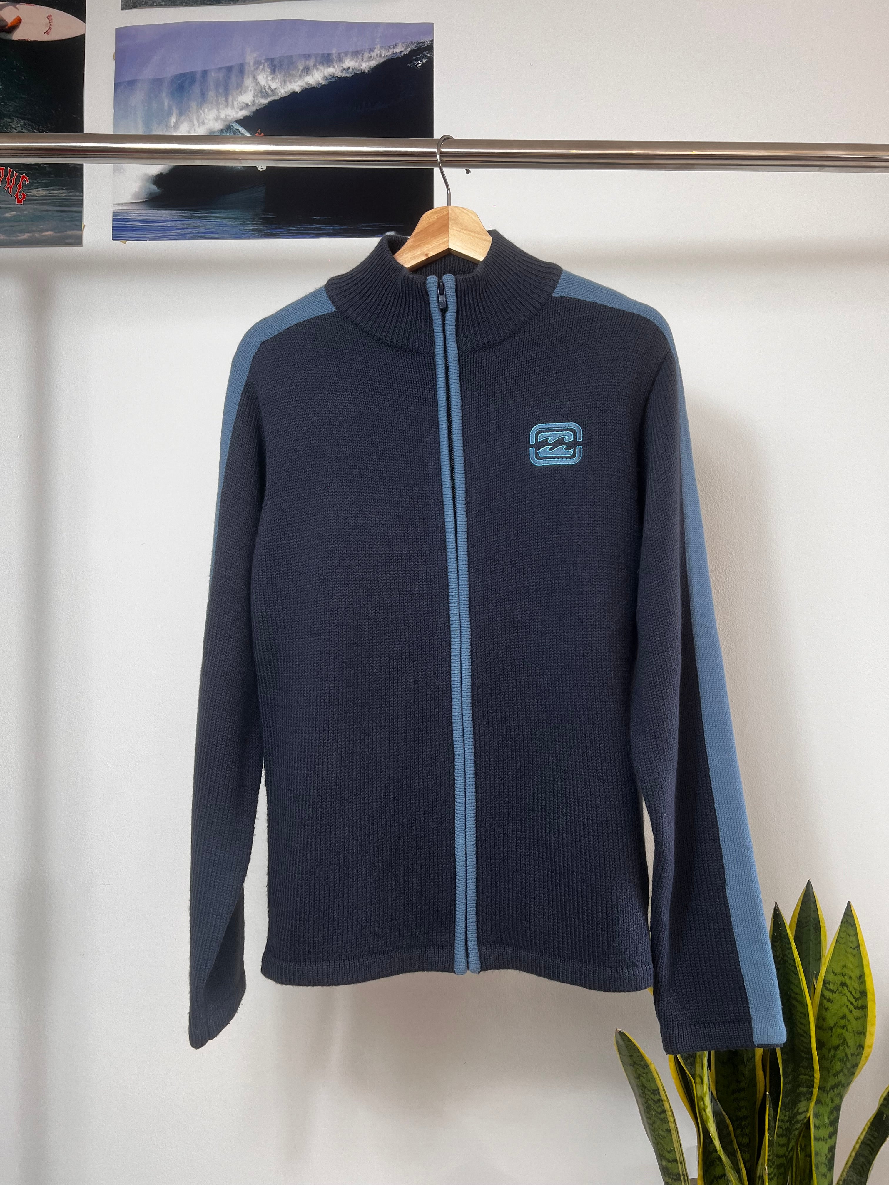 2000’s Billabong Zip Knit Navy/Blue (16 / S)