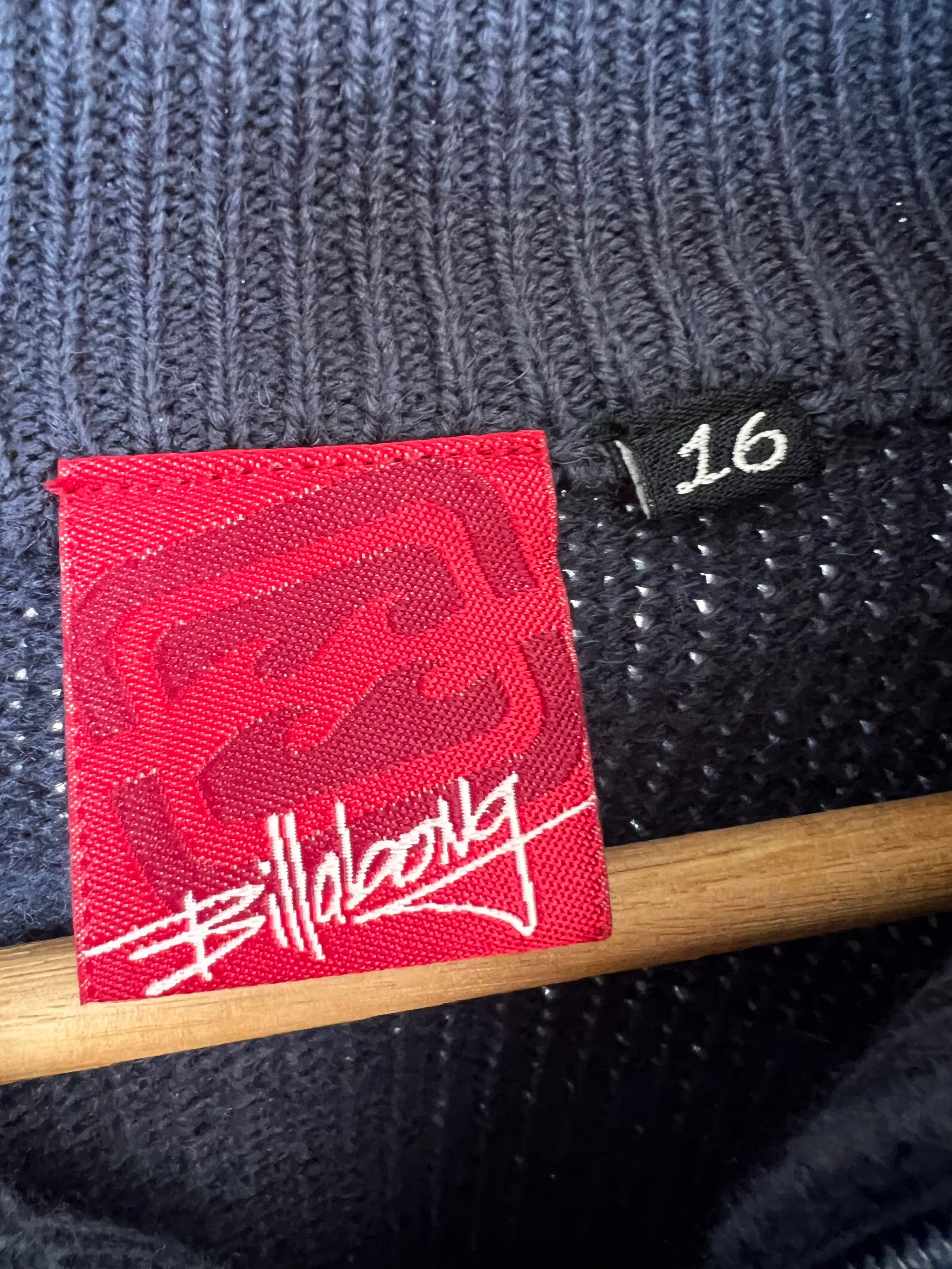 2000’s Billabong Zip Knit Navy/Blue (16 / S)