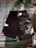 Y2K Quiksilver boardshorts black white size S