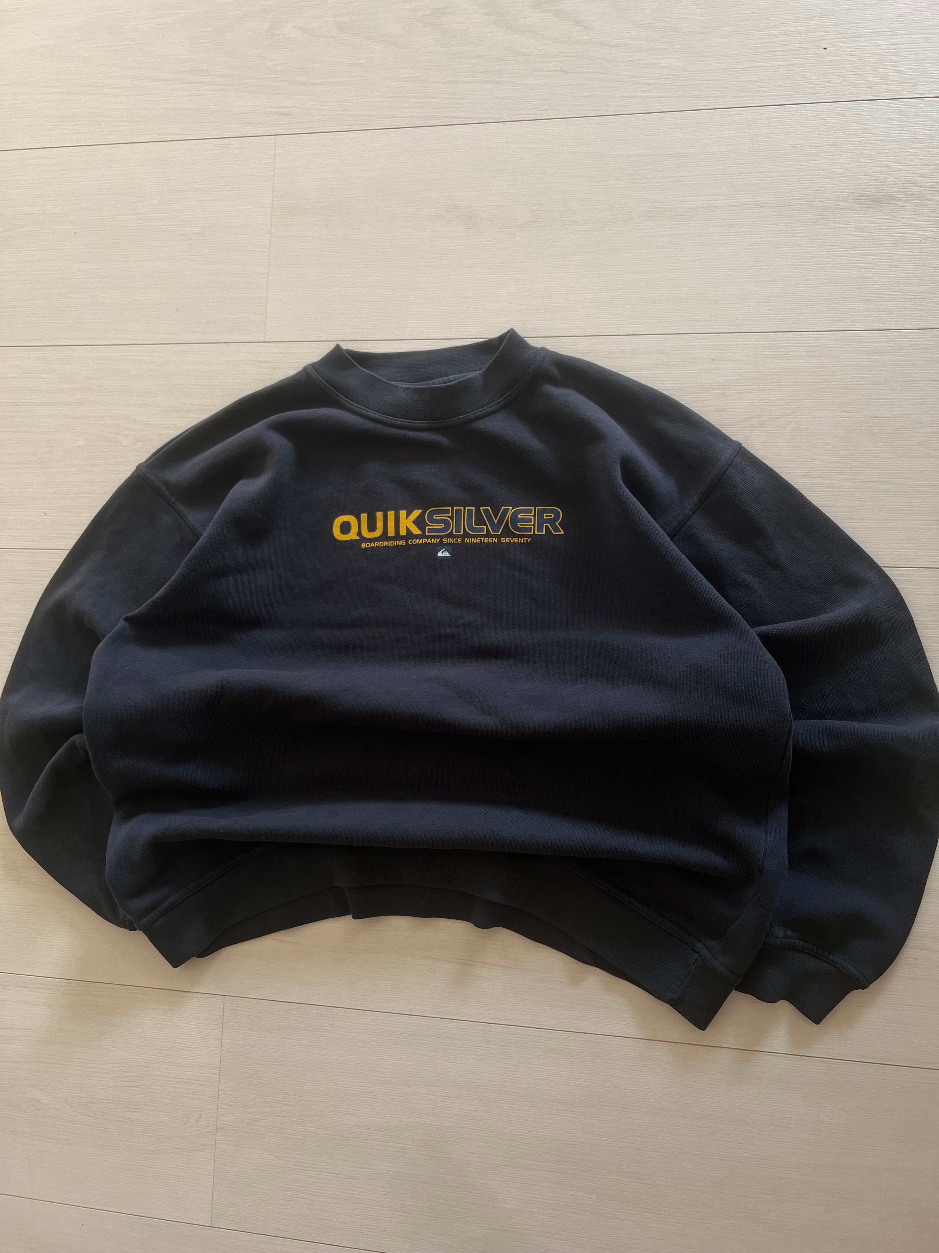 Y2K Quiksilver vintage crewneck sweatshirt size M — rare surf brand — Backwash VTG