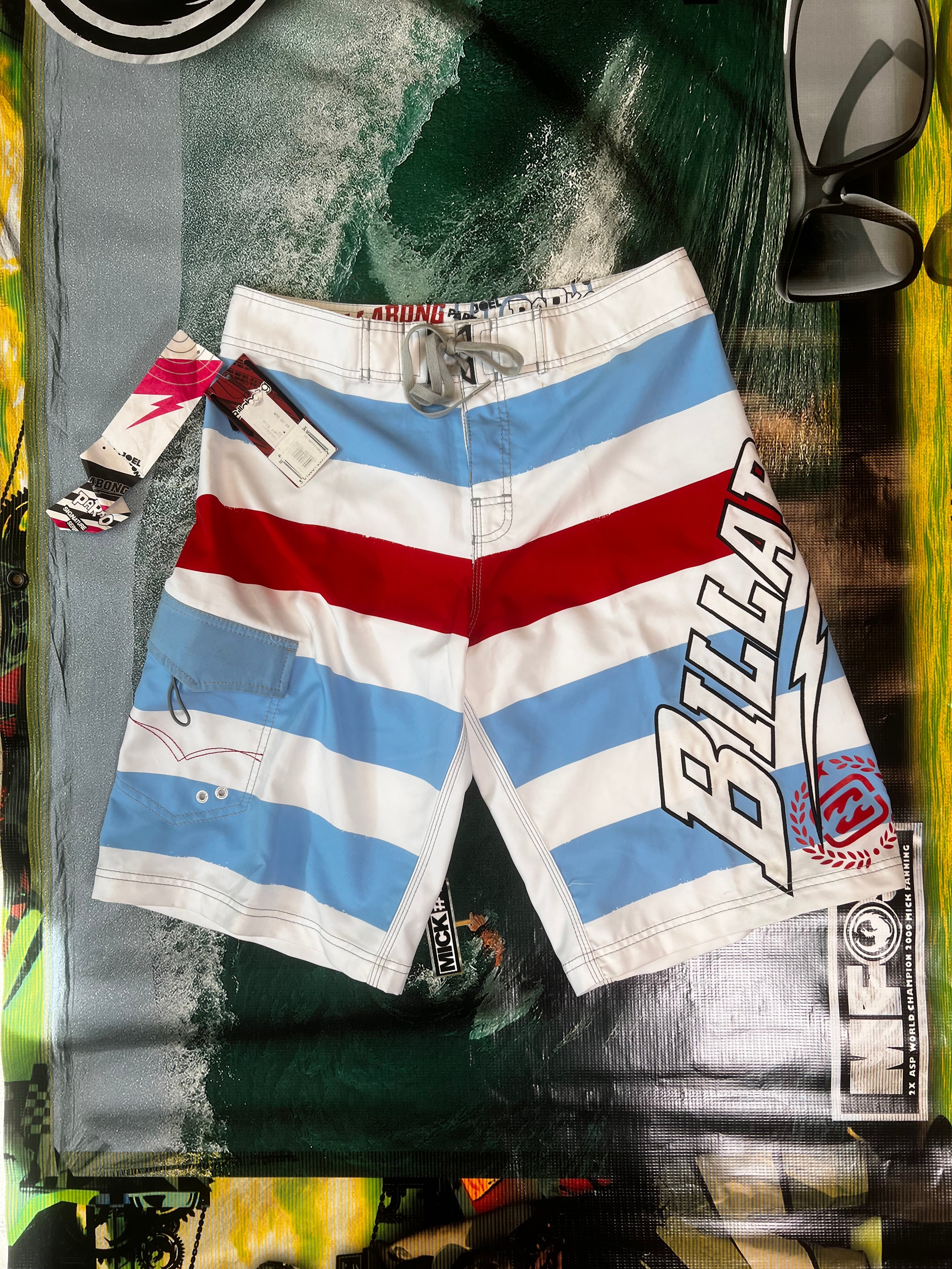 Y2K Billabong Joel Parko - OG Signature Series Boardshorts (32) DEADSTOCK