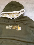Y2K Billabong hoodie green khaki size M