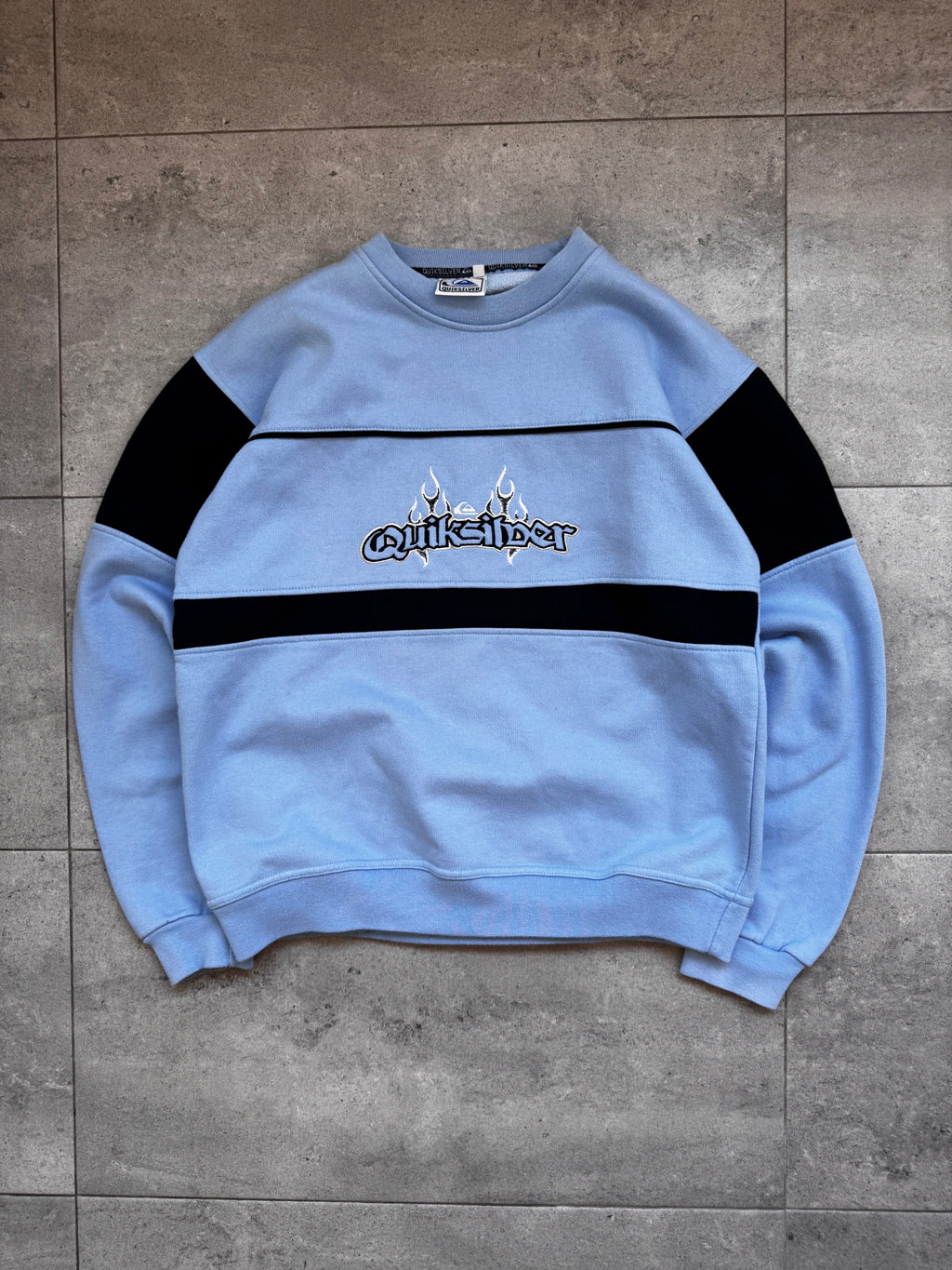 Y2K Quiksilver sweatshirt blue navy size S