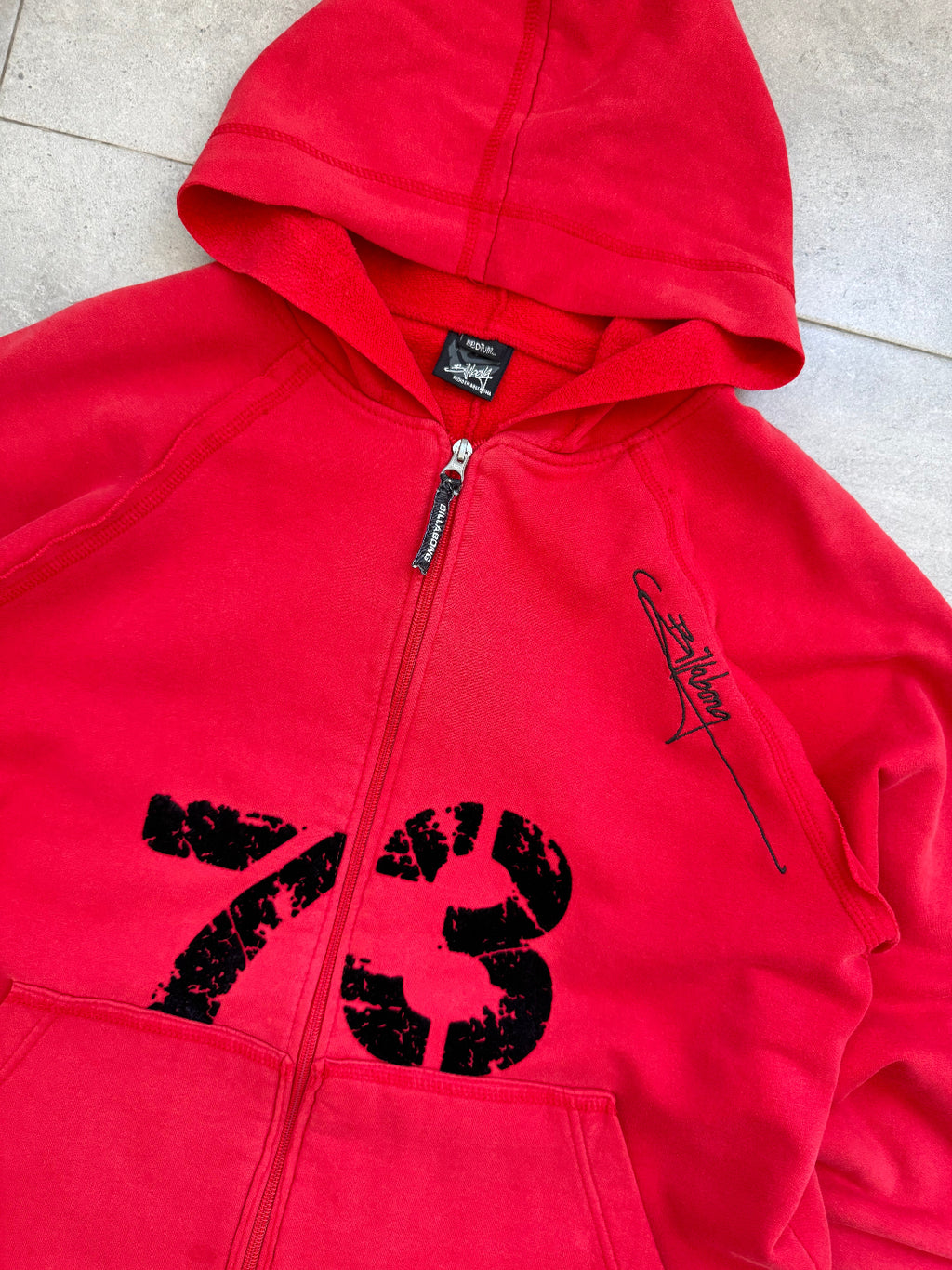 Vintage Y2K Billabong sweatshirt, red, size M - front