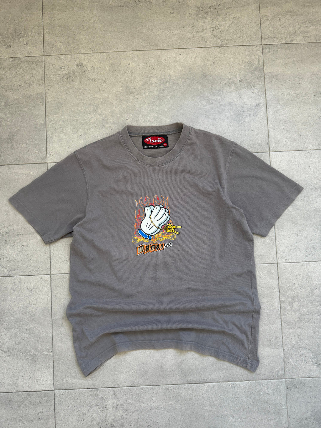 Vintage 2000 Mambo Australia graphic t-shirt, grey, size M - back