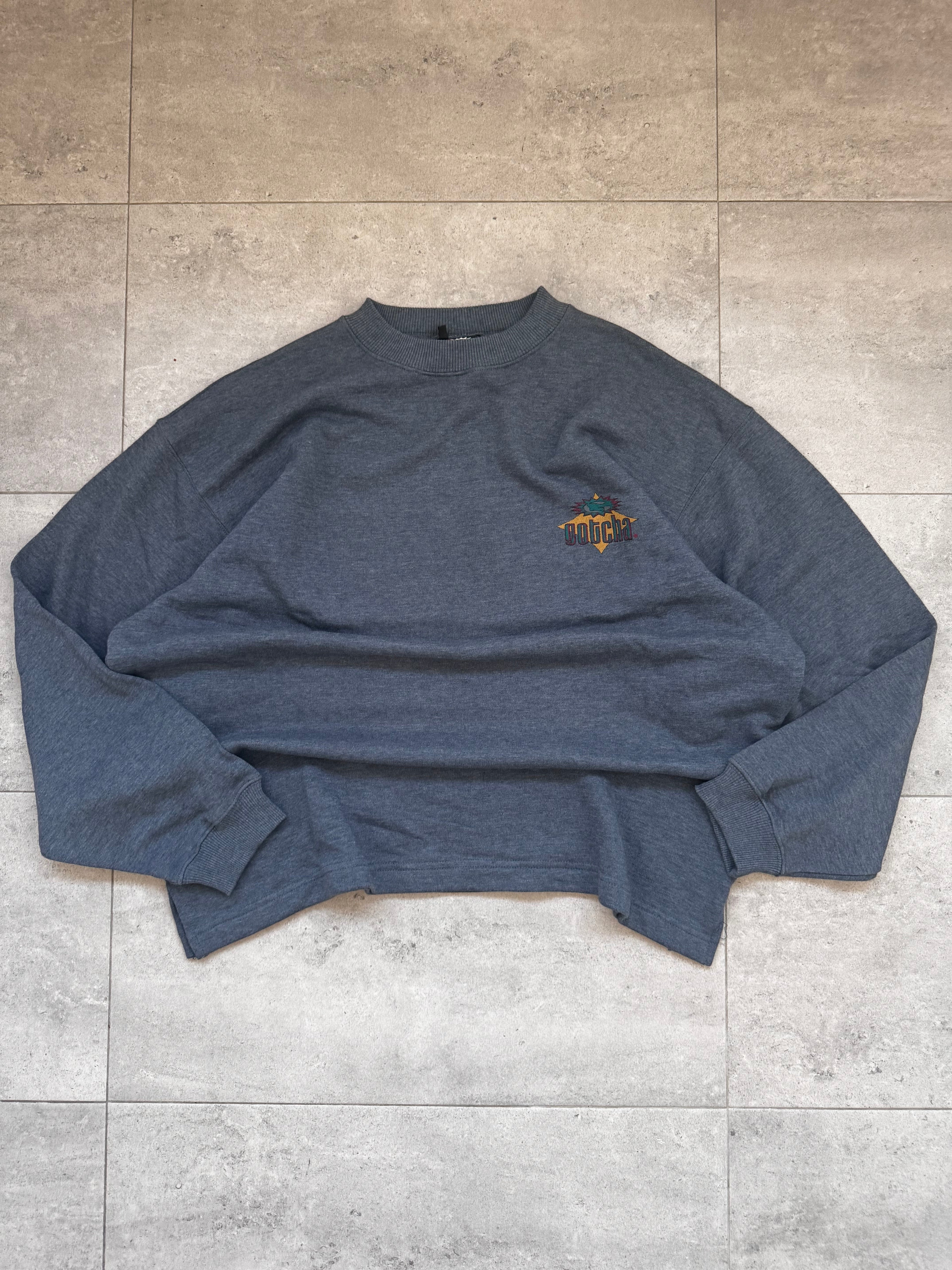 90s Gotcha vintage sweatshirt size L — rare iconic surf brand — Backwash VTG