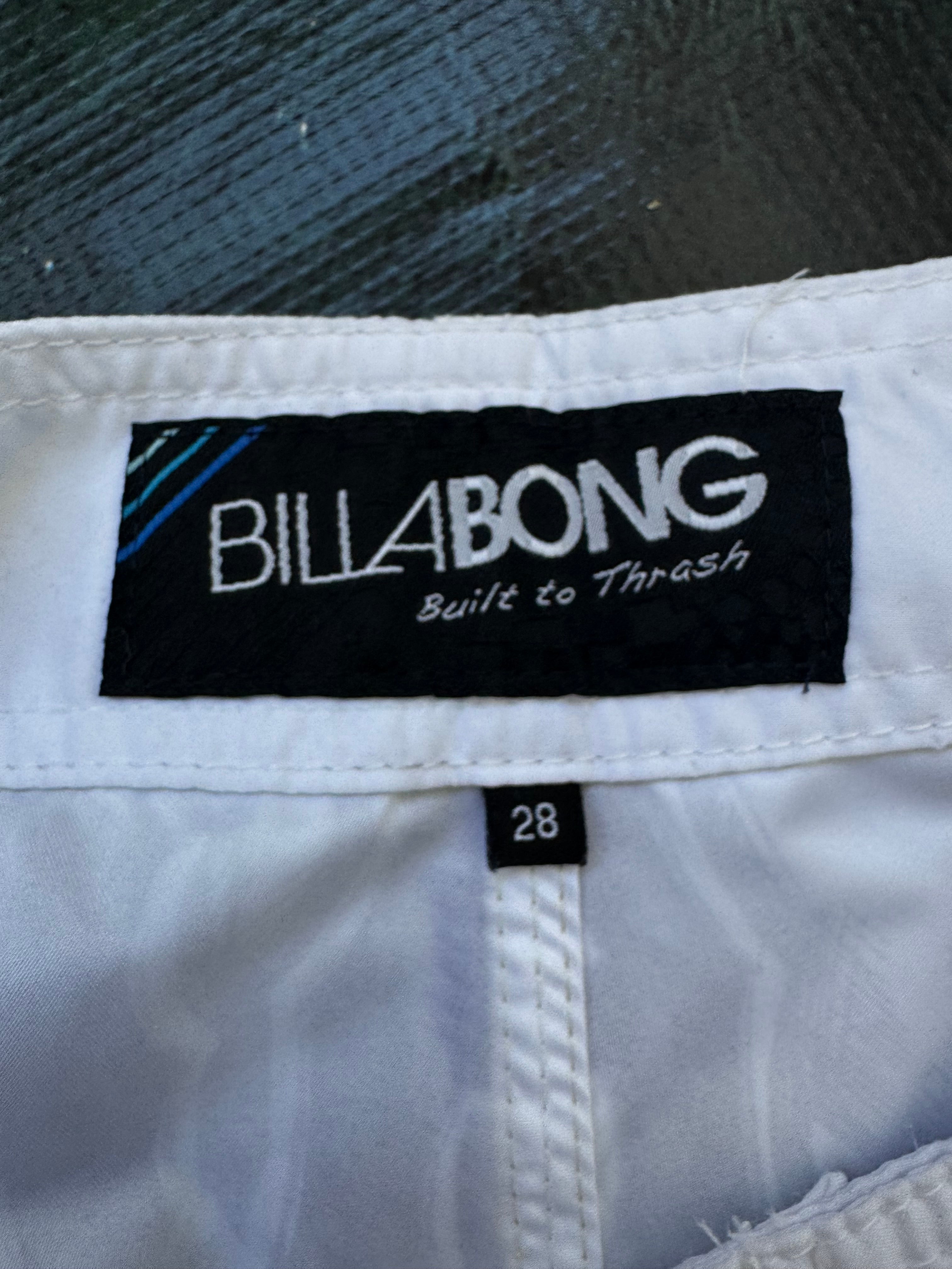 Y2K Billabong deadstock boardshorts detail — authentic vintage surfwear NWT