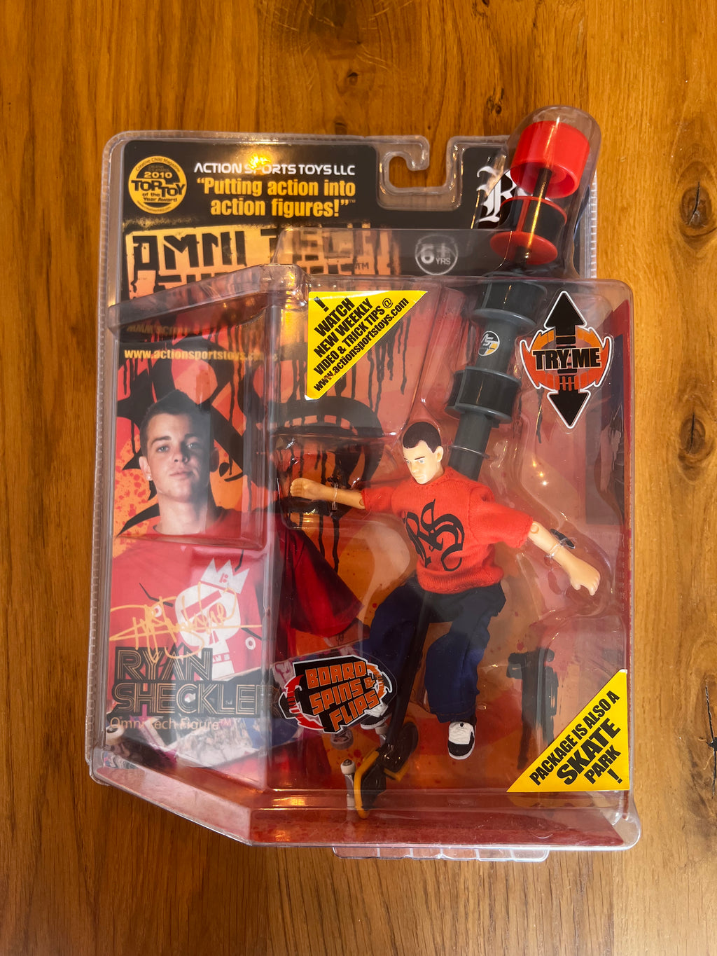 Ryan Sheckler Skateboard Figure – Omni Tech – Action Sports Toys – Sealed – 2008